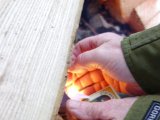 DSC06110  tja ild kom der, men de eneste pølser der blev varme er dem der holder tændstikken