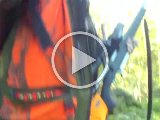 PAEG0244  Eftremiddags pas ved kanalen..gør klar og fakisk inden fior ½time i retning bagved pass-stolpt 15-20m skrå = tyr (Dan har varskoet på radioen før , men han trode den gik i anden retning)